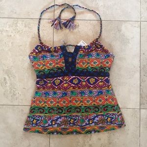 Gorgeous Nanette Lepore Swim Tankini Top New!
